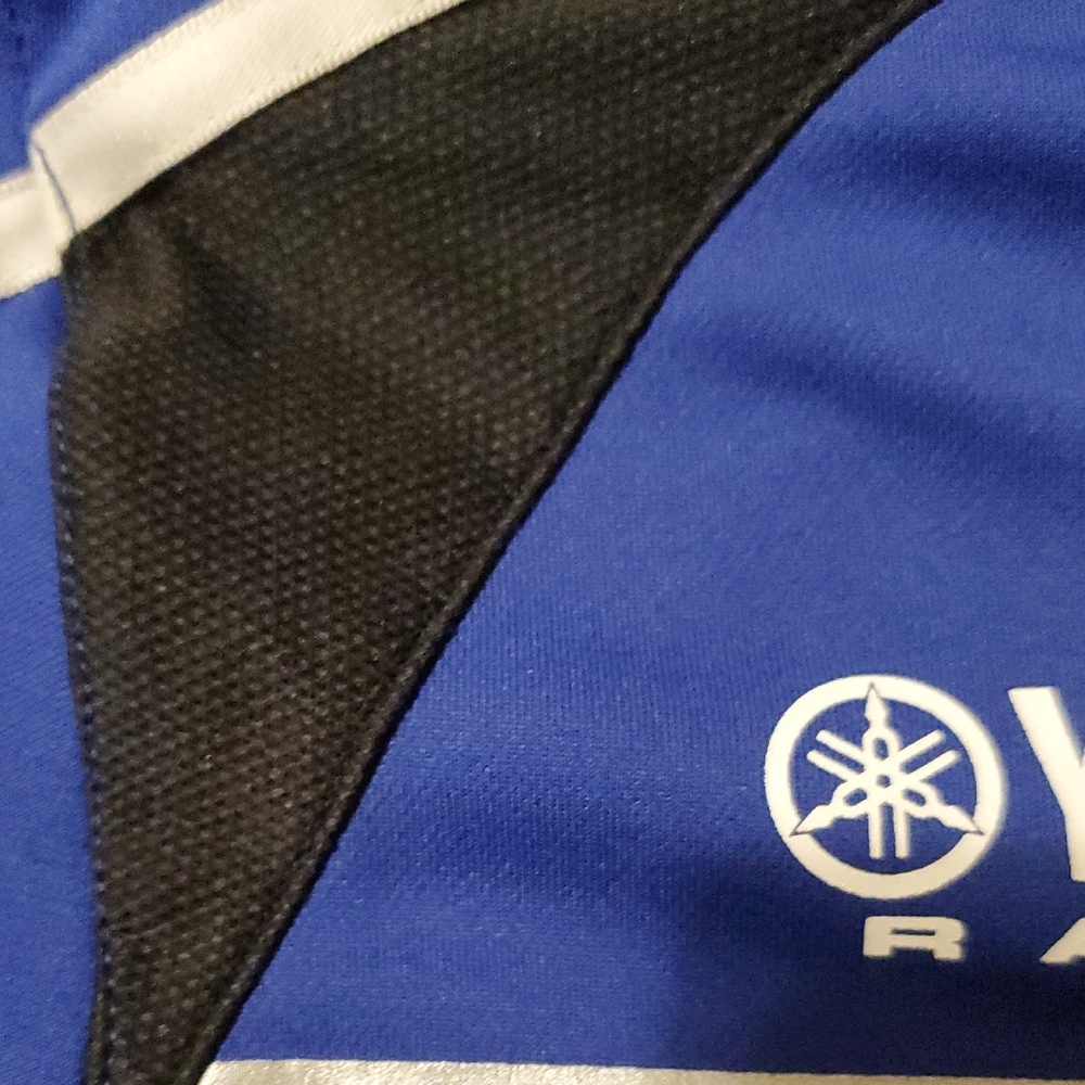 Yamaha Blue and Black Short Sleeve Quarter Zip Tee - Picture 10 of 12